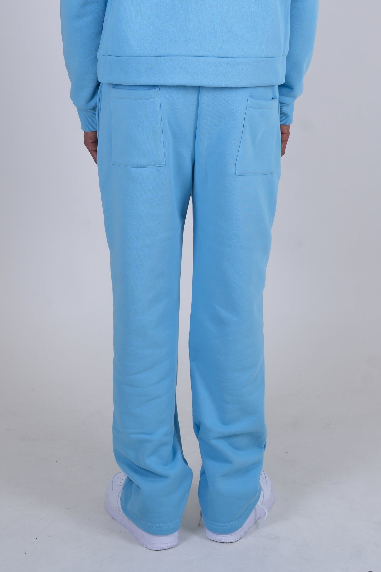 STRAIGHT LEG JOGGERS - BABY BLUE