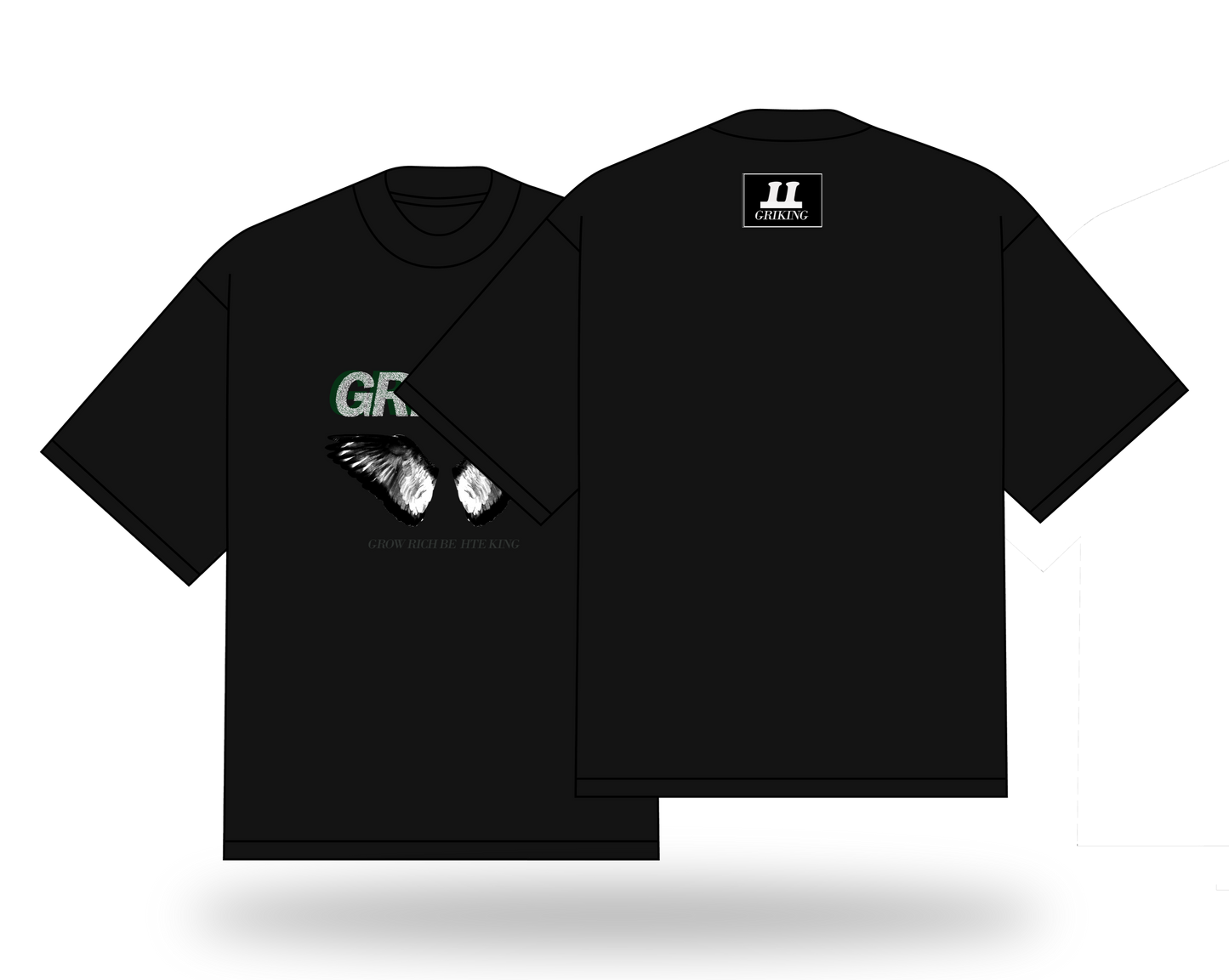 GRIKING BLACK/OVERSIZED T-SHIRT